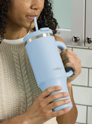 Taza térmica con pajita Streeterville Tumbler 1200 ml - Glacier