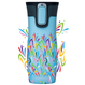 Taza térmica Contigo West Loop 2.0 470ml - Flores - Azul Mate