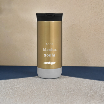 Mug thermique Contigo Huron 2.0 avec gravure 470ml - l'or