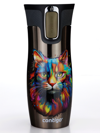 Taza térmica Contigo West Loop 2.0 470 ml - Gato - Latte