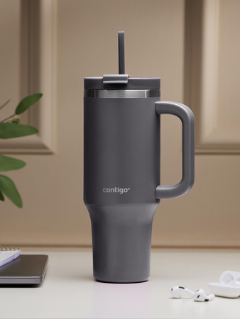 Thermalbecher mit Strohhalm Contigo Streeterville Tumbler 1200 ml - Darkstone