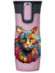 Contigo West Loop 2.0 470ml Thermalbecher - rosa Matte - Katze