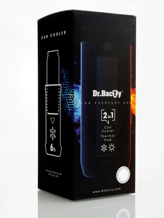 Mug thermique Dr.Bacty Notus 360 ml avec gravure - blanc