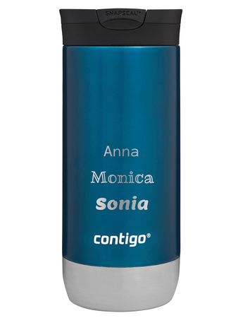 Taza térmica Contigo Huron 2.0 con grabado 470ml - Azul