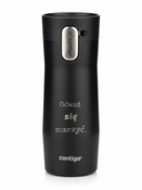 Personalisierbarer thermobecher Contigo West Loop 3.0 470ml - Schwarz