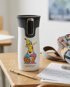 Taza térmica Contigo West Loop Mini 300ml - Six Seven - Blanco Metálico