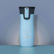 Thermal mug Contigo West Loop 2.0 with custom inscription - engraved - Iced aqua