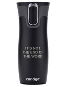 Taza térmica Contigo West Loop 2.0 470 ml - The Word - Negro