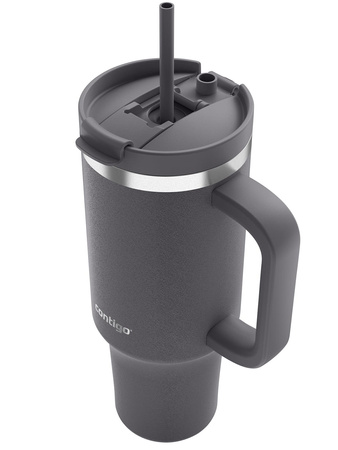 Thermal mug with straw Contigo Streeterville Tumbler 1200 ml - Darkstone