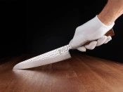 Aka Tori Engraved Damascus Steel 8" Chef's Knife - Tokyo Hammer