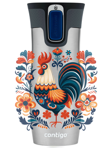 Contigo West Loop 2.0 thermal mug 470ml - Rooster - Steel