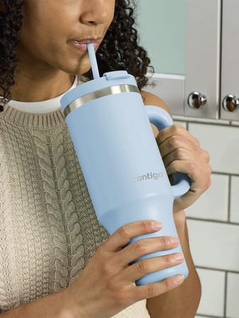 Mug thermique avec paille Contigo Streeterville Tumbler 1200 ml - Glacier