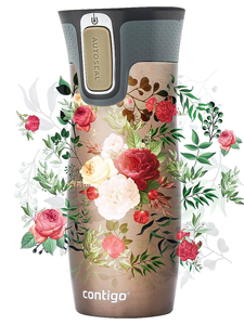 Contigo Mug thermique West Loop 2.0 470 ml Fleurs - Latte