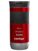 Thermal mug Contigo Byron 2.0 470ml  with custom inscription - engraved - Red