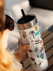 Mug thermique avec paille Contigo Luxe Tumbler 720ml - Summer - Salt