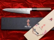 Aka Tori Damaszener-Chefmesser 8" mit Gravur - Tokyo Hammer