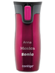 Thermal mug Contigo West Loop 2.0 with custom inscription-engraved - Raspberry