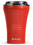 Kubek termiczny do kawy z powłoką ceramiczną Dr.Bacty Apollo - 227 ml - czerwony - Z twoim grawerem