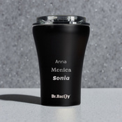Kubek termiczny do kawy z powłoką ceramiczną Dr.Bacty Apollo - 227 ml - czerwony - Z twoim grawerem