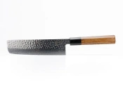 Aka Tori Damaszener-Nakiri-Gemüsemesser 7" mit Gravur - Tokyo Hammer