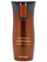 Taza térmica Contigo West Loop 2.0 con inscripción personalizada - grabado - Naranja