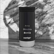 Taza térmica Contigo Huron 2.0 470ml con grabado - Negra
