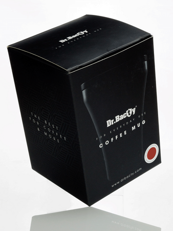 Kubek termiczny do kawy z powłoką ceramiczną Dr.Bacty Apollo - 227 ml - czerwony - Z twoim grawerem