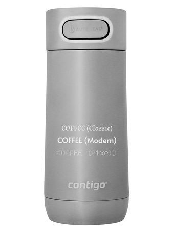 Taza térmica Contigo Luxe 360ml con grabado - Plata