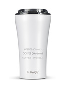 Tasse à café isotherme Dr.Bacty Apollo 2.0 - 360 ml - Blanc brillant - Avec votre gravure