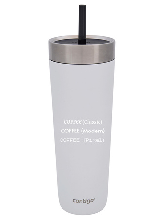 Taza térmica con paja  Luxe Tumbler 720ml con grabado - Salt