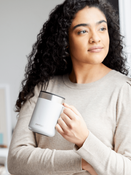 Thermal mug with ear Contigo Streeterville 420 ml - White