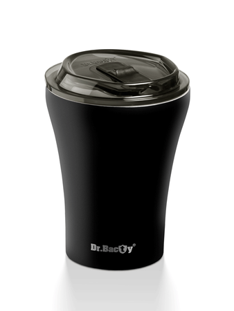 Kubek termiczny do kawy z powłoką ceramiczną Dr.Bacty Apollo - 227 ml - czerwony - Z twoim grawerem