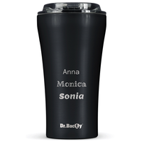 Dr.Bacty Apollo 2.0 keramikbeschichteter Kaffeebecher 360 ml - Schwarz Matt