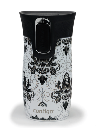 Mug thermique 300ml Contigo West Loop Mini - Arabesque Black - White Metallic