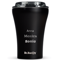 Dr.Bacty Apollo keramikbeschichteter Kaffeebecher 227 ml - schwarz