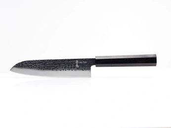 Aka Tori Damaszener-Santokumesser 7" mit Gravur - Tokyo Black