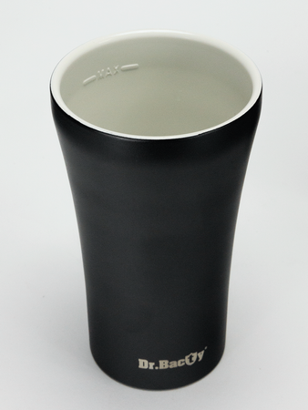 Kubek termiczny do kawy z powłoką ceramiczną Dr.Bacty Apollo - 227 ml - czerwony - Z twoim grawerem