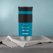 Taza térmica Contigo Byron 2.0 470ml con grabado - Azul mate