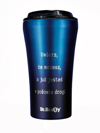 Kubek termiczny do kawy z powłoką ceramiczną Dr.Bacty Apollo - 227 ml - czerwony - Z twoim grawerem
