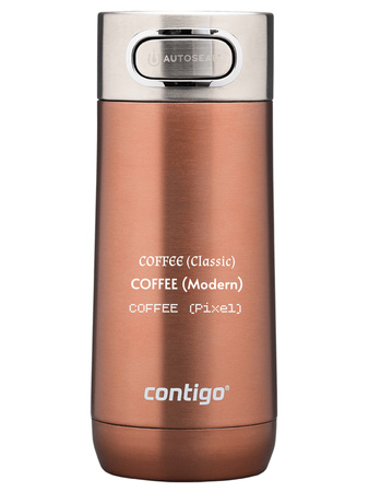 Tasse personnalisée thermiqnue Contigo Luxe Autoseal 360 ml - Cuivre