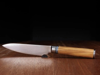 Aka Tori Damaszener-Allzweckmesser 5" mit Gravur - Kyoto Olive