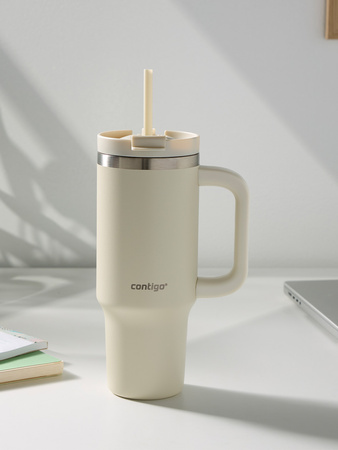 Becher mit Thermalwasser mit Gravur Streeterville Tumbler 800 ml - Oatmilk