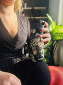 Mug isotherme Contigo West Loop 2.0 470 ml - Glamour Fleurs - Noir
