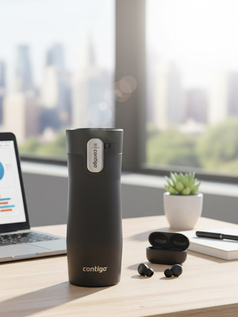 Contigo West Loop 3.0 Travel Mug 470ml - French Bulldog - Matte Black