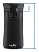 Taza térmica Contigo Pinnacle 300ml con grabado - Negro mate