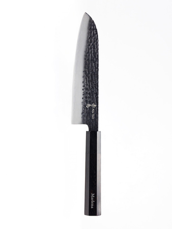 Aka Tori Damaszener-Santokumesser 7" mit Gravur - Tokyo Black