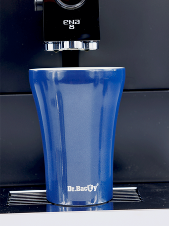 Kubek termiczny do kawy z powłoką ceramiczną Dr.Bacty Apollo - 227 ml - granatowy - Z twoim grawerem