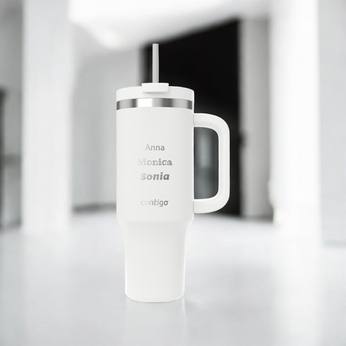 Becher mit Thermalwasser mit Gravur Streeterville Tumbler 1200 ml - Salt