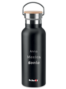 Dr.Bacty Iris 500 ml Thermoflasche - schwarz - personalisiert graeremark