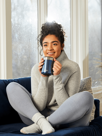 Taza térmica Contigo Streeterville con grabado 420ml - Azul